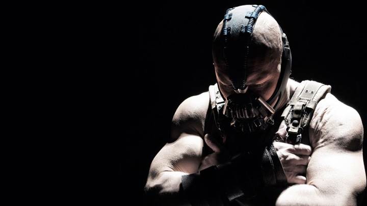 The Dark Knight Rises – Tom Hardy As Bane And Black Background